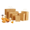 Custom High Quality Recycled Fast Food Hot Dog Kraft Paper Bag