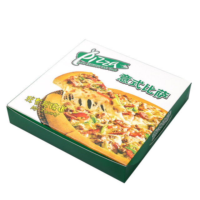 Custom Making Logo Size Folding Food Cardboard Corrugated Paper Slice Pizza Box