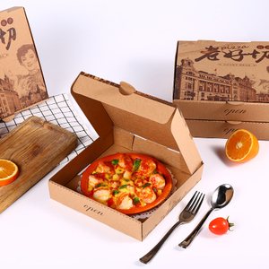 Custom Shipping White Craft Fries Sushi Hamburger Packaging Print Packing Paper Pizza Box Food Container with Logo