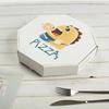 Custom Logo Portable Thick Recycled Printed Personalised Cardboard Hexagon Round Pizza Box For Pizza