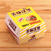 Customized Reusable Oil Proof Hamburger Kraft Corrugated Burger Paper Boxes