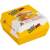 Custom Design Logo Takeaway Food Cardboard Paper White Hamburger Box 