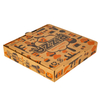 Custom Print Logo Size Color Biodegradable Kraft Corrugated Paper Slice Square Pizza Box 