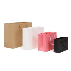  Custom Print Logo Fashion Cosmetics Gift Shopping Cloth Packaging Cardboard Paper Bags 