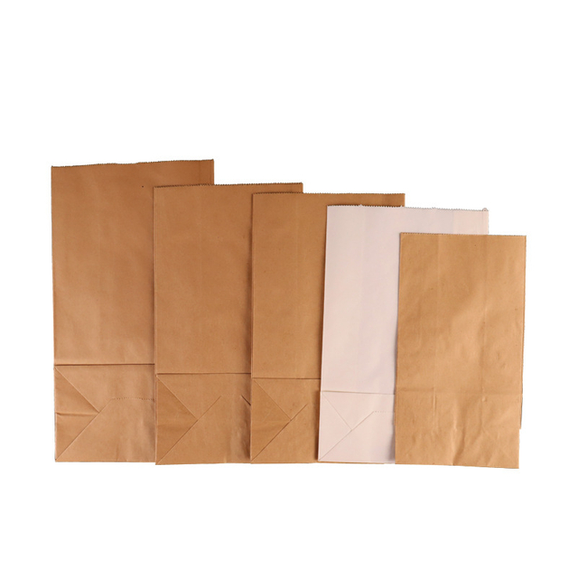 Custom Bakery Food Packaging Brown Craft Kraft Paper Bags from China packing supplies