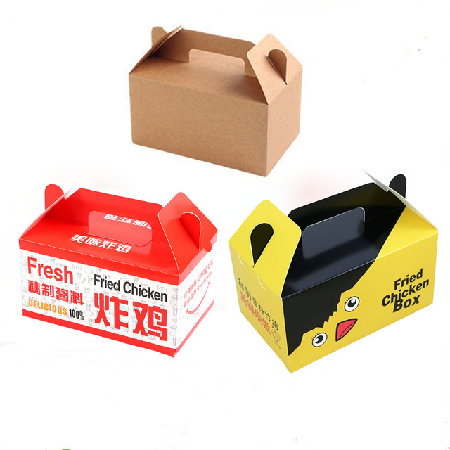 Custom Logo White Black Hot Dog Fried Chicken Roast French Fries Catering Corrugated Paper Takeaway Fast Food Packaging Box