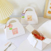 Food Grade Eco Friendly Portable Paper Cake Food Packaging Box for Birthday Carrying with Window