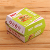 Customized Reusable Oil Proof Hamburger Kraft Corrugated Burger Paper Boxes