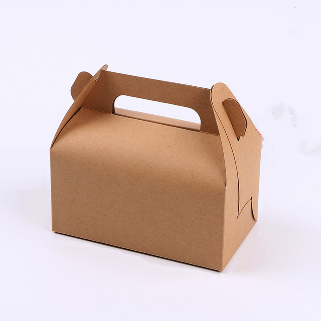 Custom Logo Printed Recyclable Dessert Puff Cupcake Carry Tote Packaging Box with Clear Window