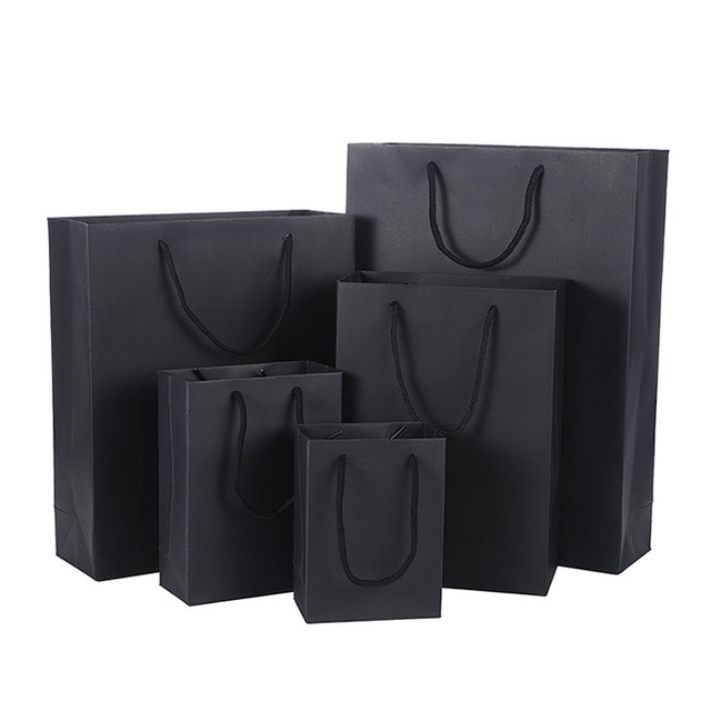 Black Thick Cardboard Bag