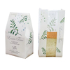 Custom Grease Oil Proof snack Food Takeaway Kraft Paper Bread Bags with plastic Clear Window