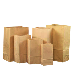 Custom Recyclable Kraft Paper Bag with Twisted Handle Reusable Shopping Paper Bags Logo Printed