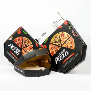 Custom Logo Portable Thick Recycled Printed Cardboard Hexagon Round Pizza Box For Pizza