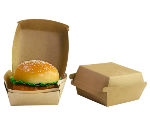 Kraft Paper Hamburger Box