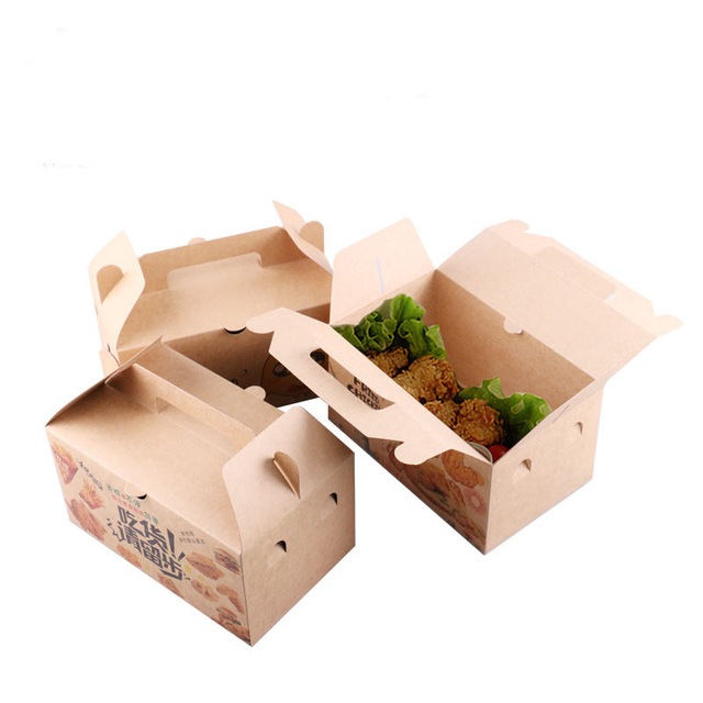 Customized Food Grade Paper Packaging Fried Chicken Box