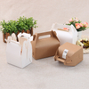 Wholesale Cardboard Square Luxury Birthday Clear Transparent Cake Paper Packaging Box with Handle