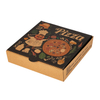 Custom Print Logo Size Color Biodegradable Kraft Corrugated Paper Slice Square Pizza Box 