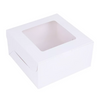 Folding Pastry Box Small Mousse Box White Card Paper Food Grade Baked Cake Box