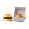 Factories mass-produce waterproof and oil-proof corrugated hamburger boxes with logo