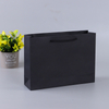 Custom Design Ribbon Handle Black Luxury Jewelry Cosmetic Gift Clothing Shopping Packaging Art Paper bag