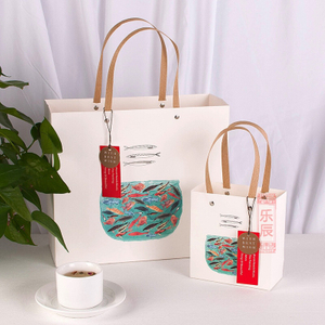 Luxury Ribbon Handle Boutique Shopping Packaging Customized Printed Euro Tote Paper Gift Bags