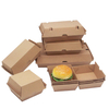 Custom Design Logo Fast Food Packaging Corrugated Paper Hamburger Box