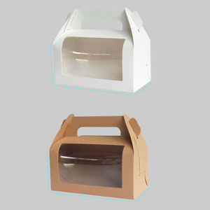 Custom Wholesale Birthday Strawberry Cupcake Explosion Food Cardboard Packaging Handle Box