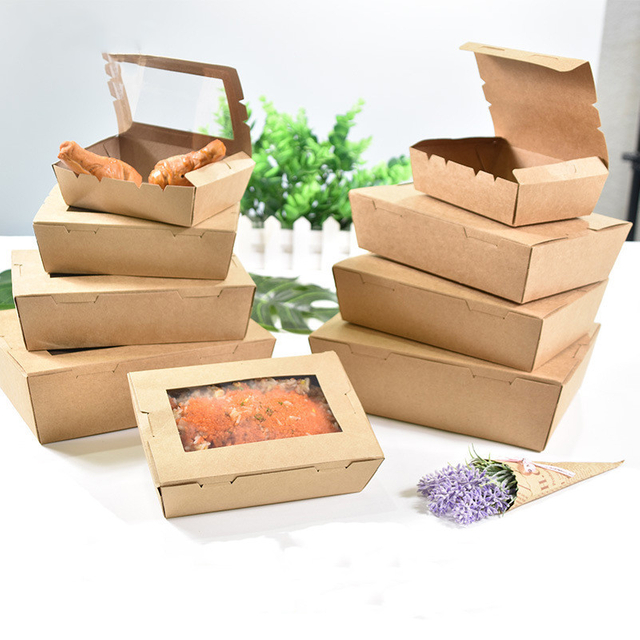 Wholesale Custom Biodegradable Printed Logo Fried French Chips Paper Fast Food Takeaway Packaging Box