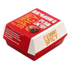 Custom Design Logo Takeaway Food Cardboard Paper White Hamburger Box 