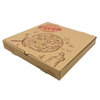 Custom Print Logo Size Color Biodegradable Kraft Corrugated Paper Slice Square Pizza Box 