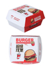 Custom Design Logo Food Grade Takeaway Cardboard Paper Burger Box 