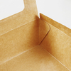 Custom Biodegradable Recyclable Fried Chicken Salad Rice Noodle Kraft Cardboard Paper Lunch Box