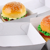 Factories mass-produce waterproof and oil-proof corrugated hamburger boxes with logo