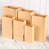 Custom Manufacturer Wholesale Size Kraft Paper Packing Bags for Bread Sandwich Paper Bags 