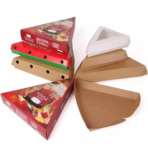 Wholesale Personalized Recyclable 6 7 8 9 10 11 12 13 Inch Food Packing Triangle Pizza Box