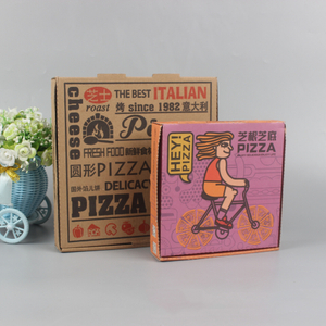 Customized China Manufacturer Eco Friendly Food Grade Corrugated Paper Takeaway Packaging Pizza Box