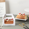 Custom Pastry Dessert Afternoon Tea Takeaway Handle Paper Packaging Cake Box 