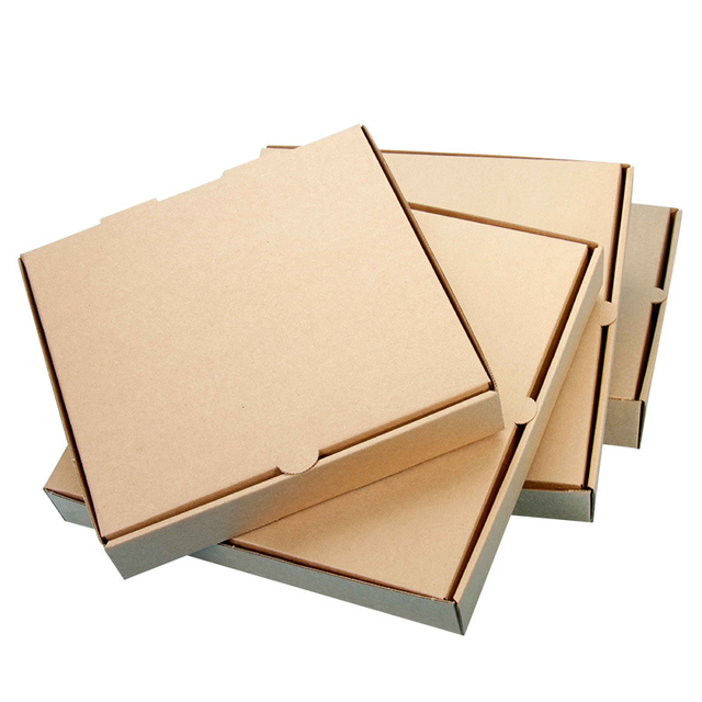 Custom Design Sizes Eco Friendly Takeaway Corrugated Cardboard Paper Pizza Box