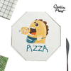 Custom Logo Portable Thick Recycled Printed Personalised Cardboard Hexagon Round Pizza Box For Pizza