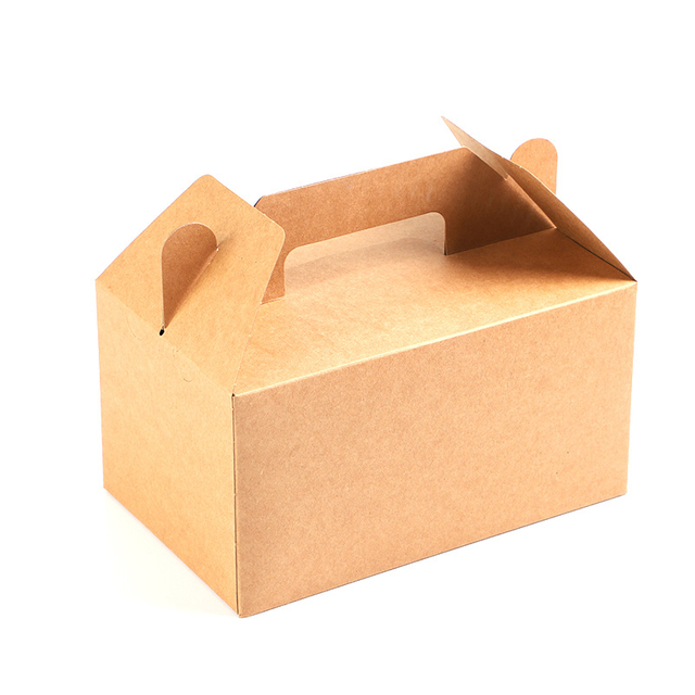 Custom Logo Take Away Food Burger Hamburger Packaging White Cardboard Paper Box