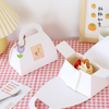 Food Grade Eco Friendly Portable Paper Cake Food Packaging Box for Birthday Carrying with Window