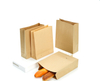 Custom Recyclable Kraft Paper Bag With Own Logo Shopping Paper Bag For Food With Handle Take away