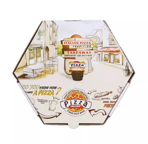 Custom Octagon Cajas De Printing Customization Carton Package Round Square Hexagon Pizza Box Hot Sale Personalized 