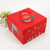 Wholesale Printed White Cardboard Paper Cake Takeaway Dessert Food Packaging Box with Handle