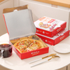 Custom Printed Disposable Biodegradable Recycled Takeaway Fast Food Containers Paper Packaging Pizza Box