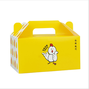 Custom Eco Friendly Recyclable Printing Logo Fried Chicken Takeaway Deliver Paper Packaging Box