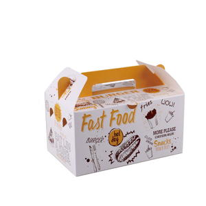 Custom Food Grade Recycled Fried Chicken Packaging Take Out Fast Food Cardboard Paper Box