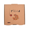 Custom Print Logo Size Color Food Grade Kraft Corrugated Paper Bulk Square Pizza Box 