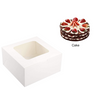 Wholesale Custom Bakery Packaging White Cake Boxes with Window 